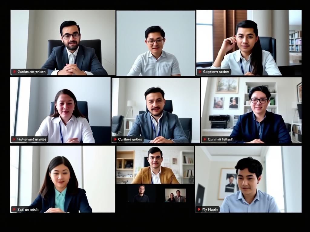 Diverse team conducting global market research discussion