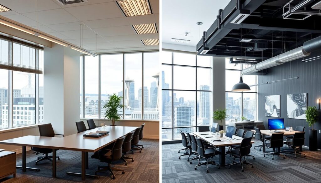 Seattle Corporate Search office compared to Talent Leverage's more modern facilities Seattle Corporate Search office compared to Talent Leverage's more modern facilities