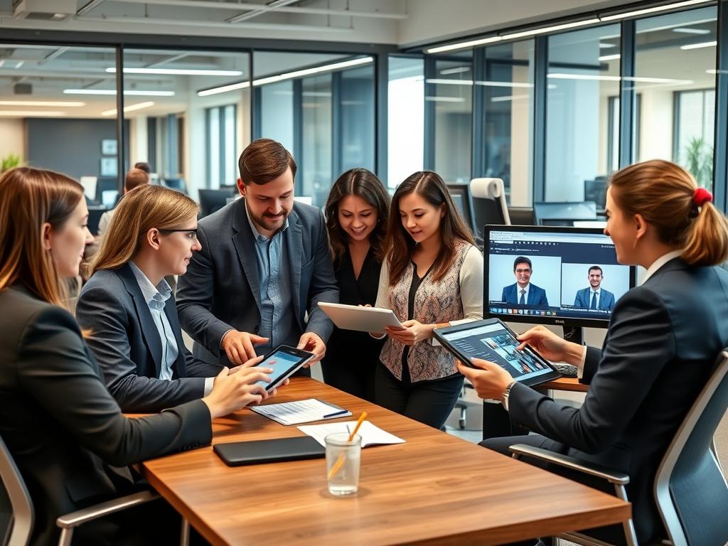Talent Leverage team reviewing Boston candidate profiles