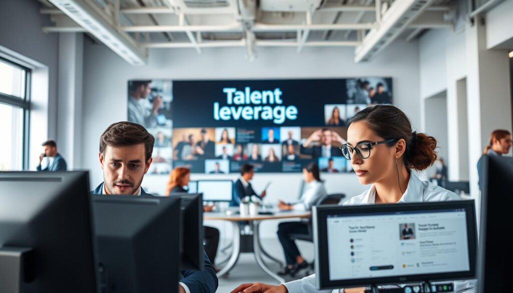 professional recruiters accessing talent pools