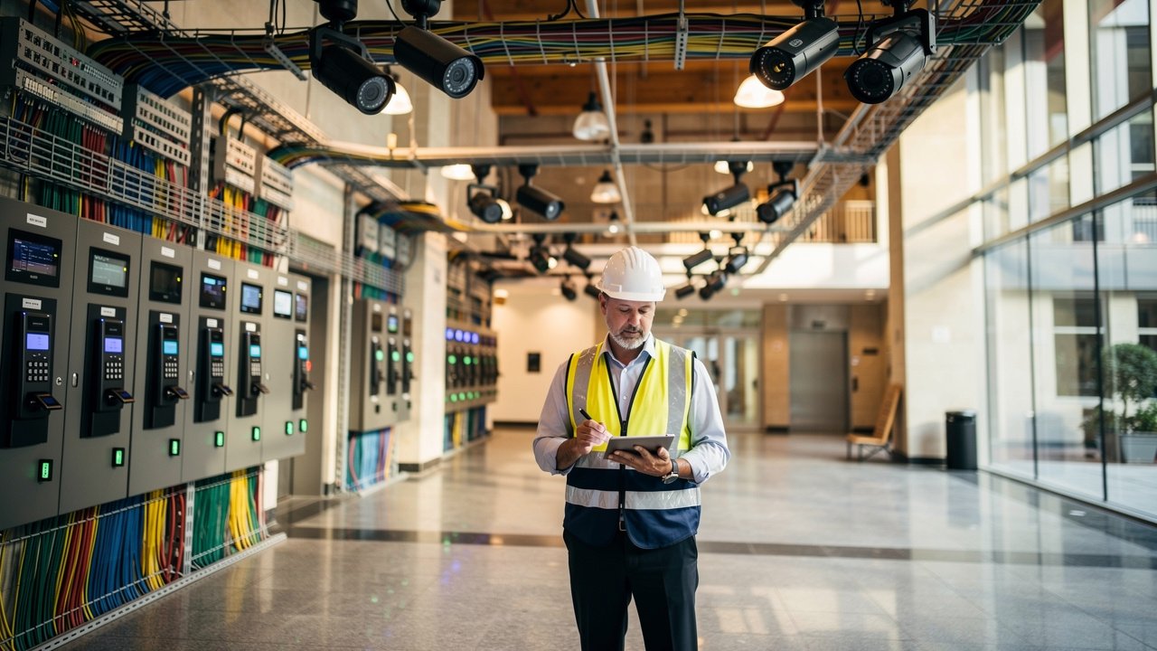 Experienced security integration operations manager overseeing enterprise installation